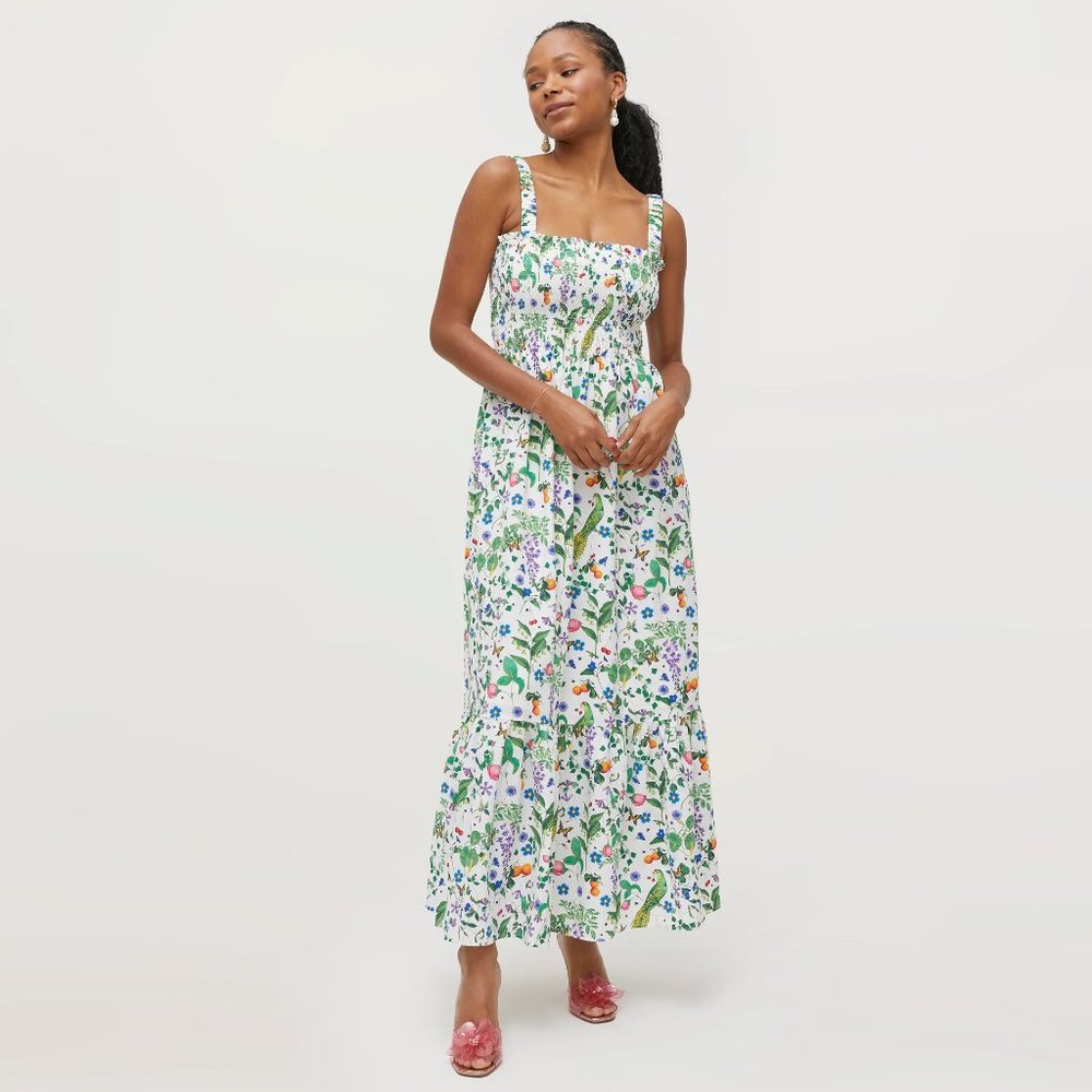 The Artist's Edition Anjuli Nap Dress Silken Petal Wings Crepe